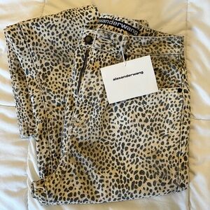 Alexander Wang Cheetah print jeans